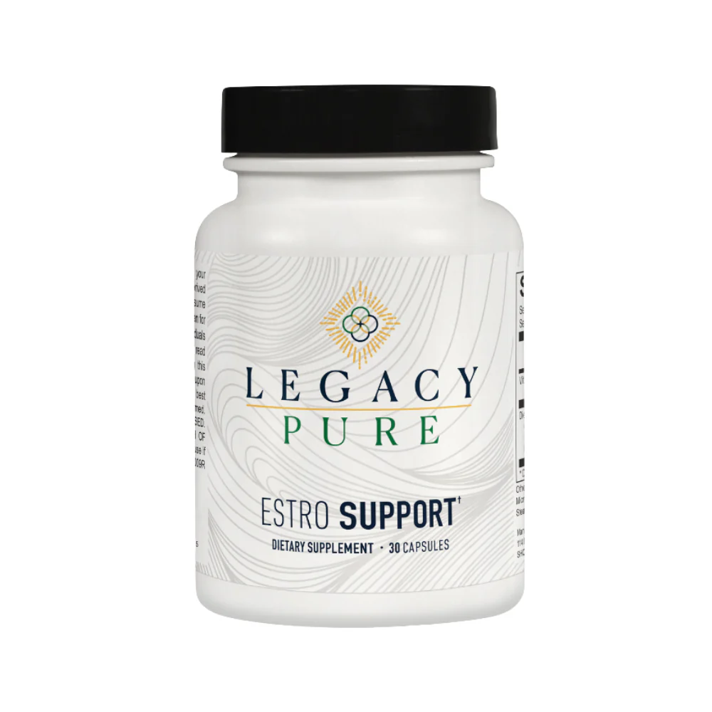 Bottle of dietary supplement capsules