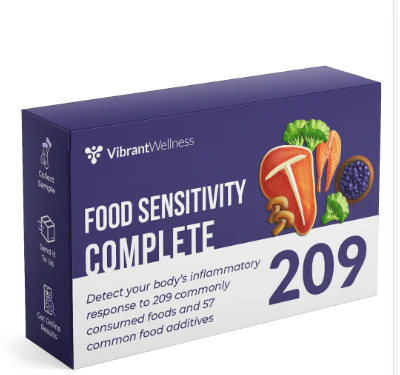 Food sensitivity testing kit packaging