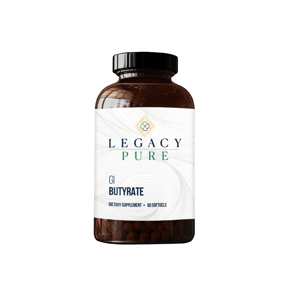 Bottle of dietary supplement, GI Butyrate