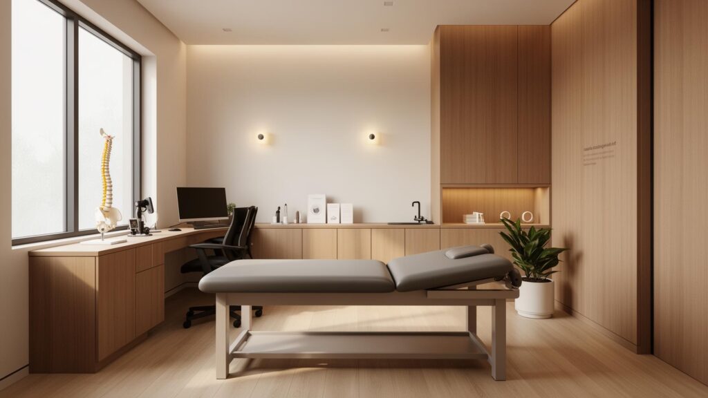 Modern chiropractic office interior design